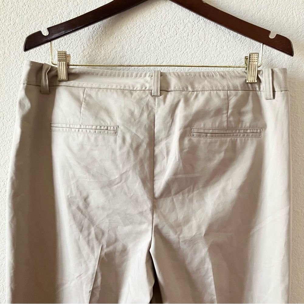 NEW Talbots Beige Minimalist Business Casual Office Signature Boot Trousers 12 - Picture 5 of 7